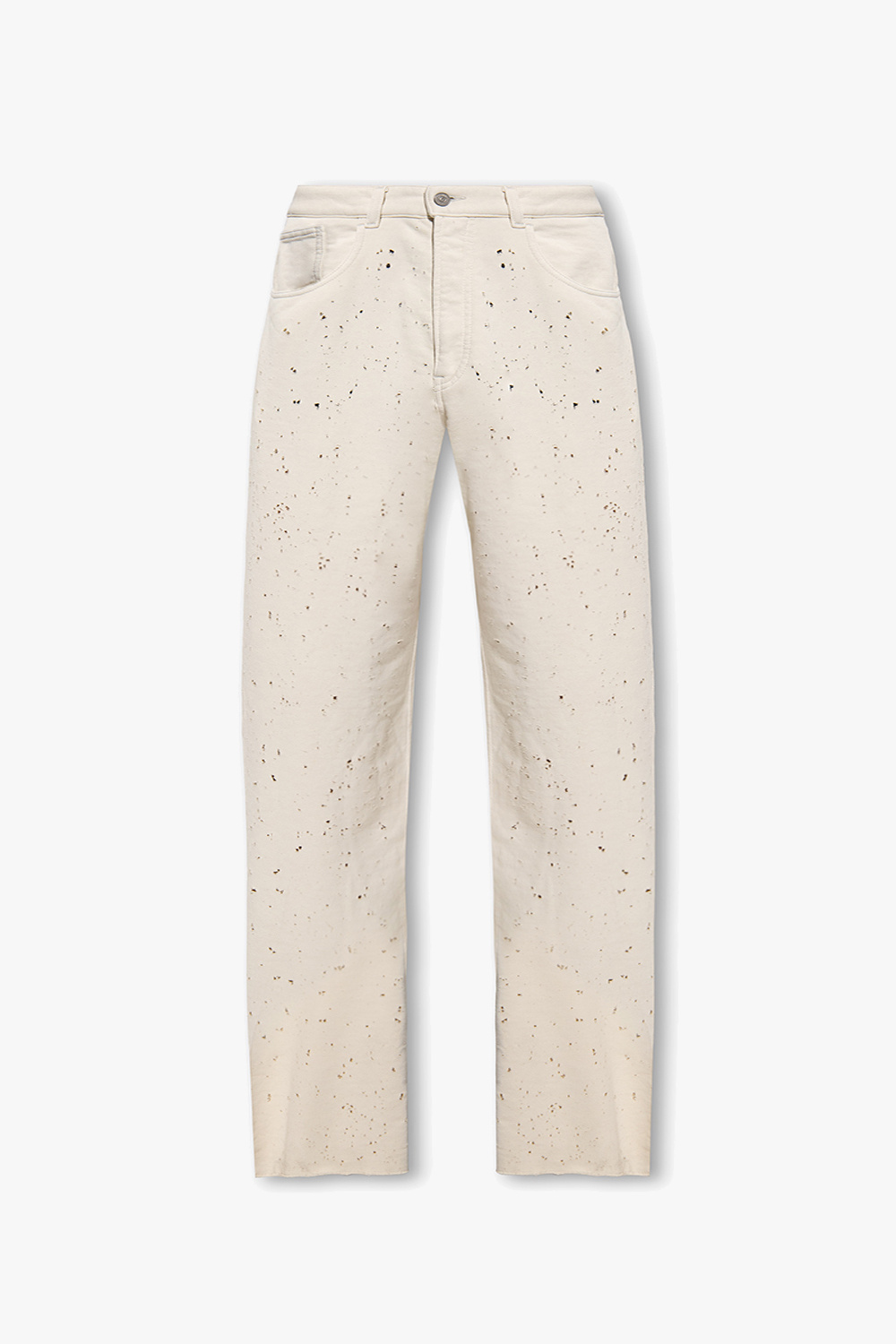 GenesinlifeShops Germany - Cream Distressed trousers MM6 Maison